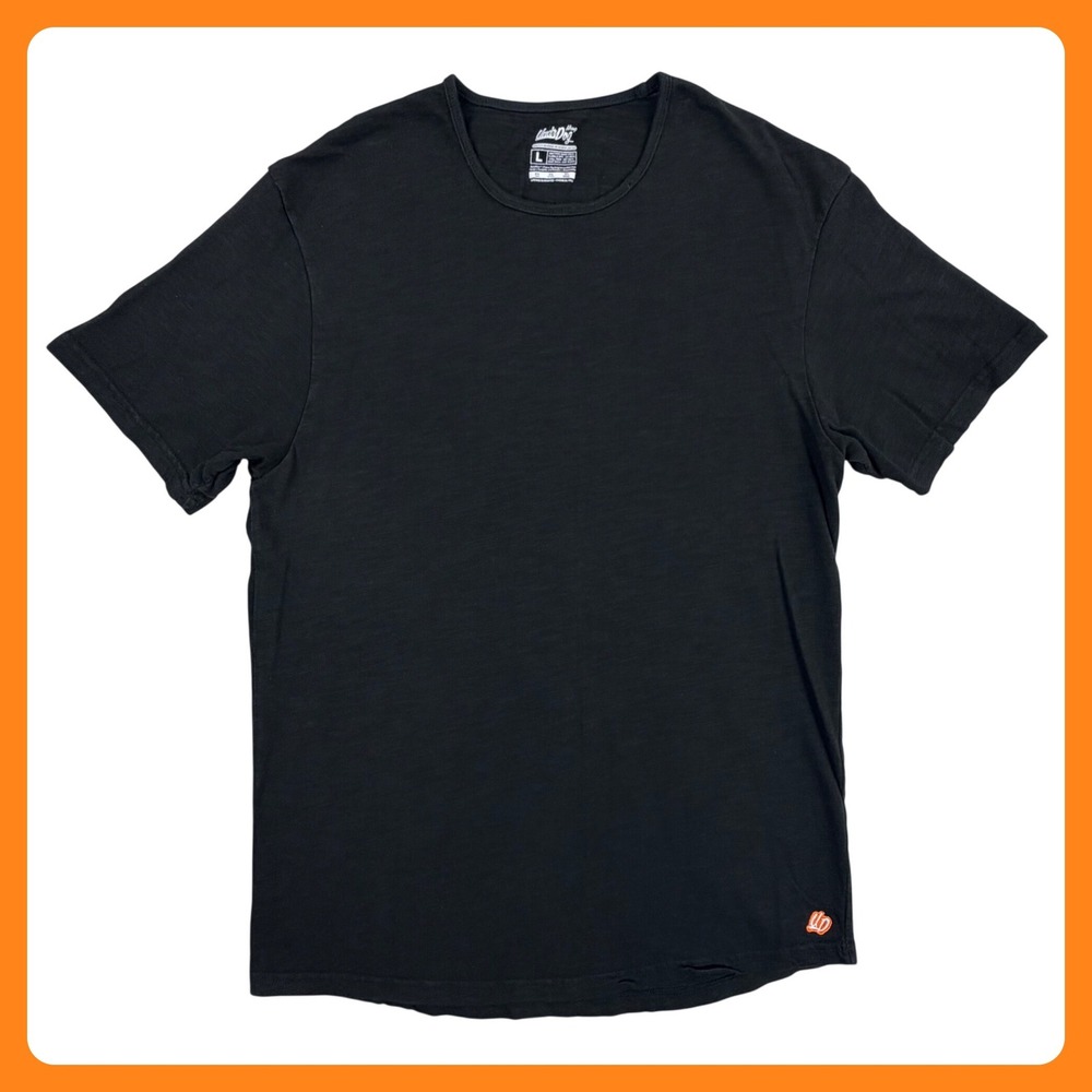 UndrDog DuraFlow Hemp T Shirt Men LARGE Black Hemp Bamboo Organic Cotton Tee